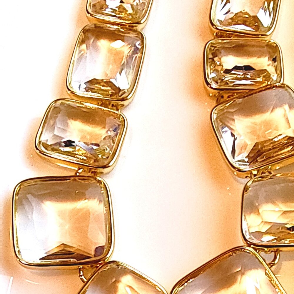 Last One NWT J.CREW Faceted Crystal Statement Necklace - Picture 8 of 15